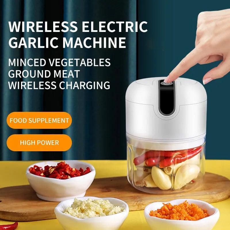 SliceMate Mini: USB Rechargeable Portable Electric Garlic & Veggie Chopper