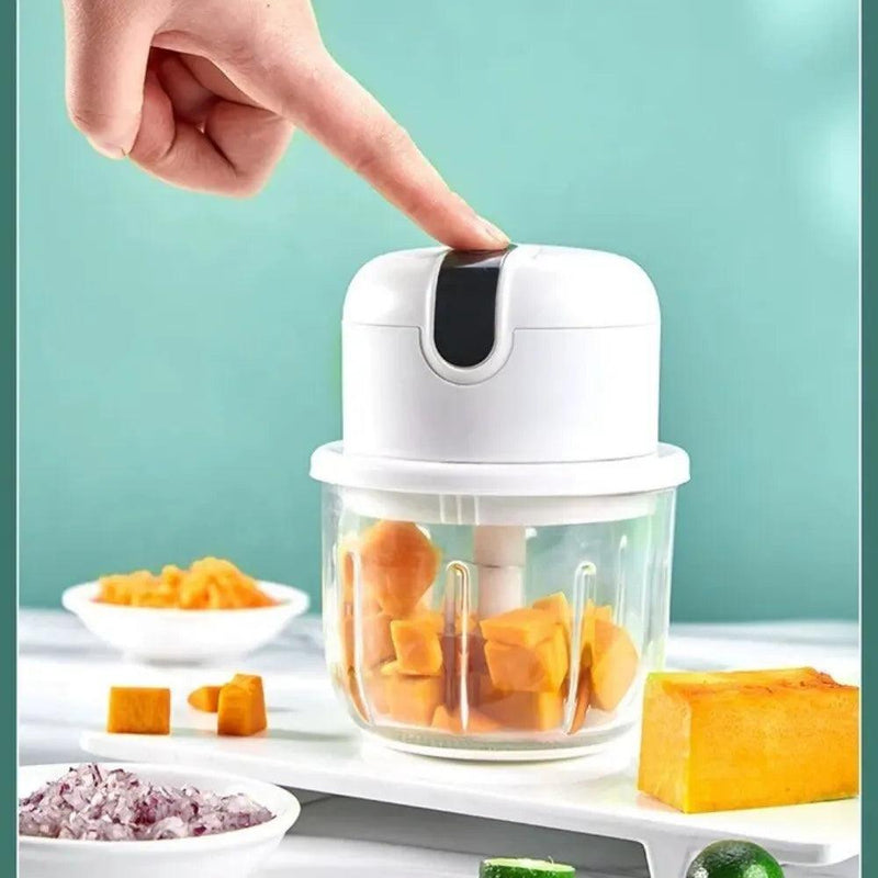 SliceMate Mini: USB Rechargeable Portable Electric Garlic & Veggie Chopper