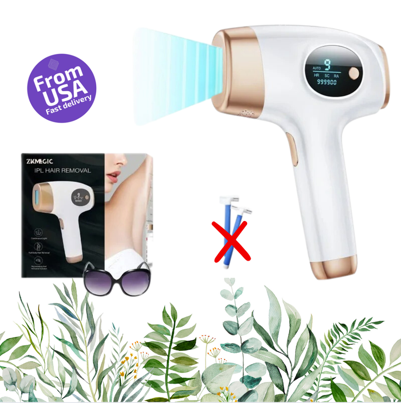 SmoothSkin 3-in-1 IPL Laser Hair Removal – Painless, Permanent Hair Reduction for All Skin Types